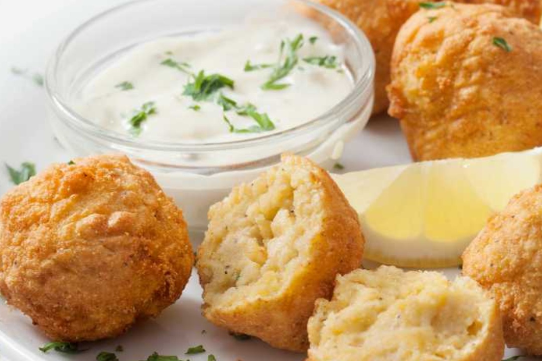 Golden Hush Puppies, crispy on the outside and tender on the inside, ready to delight your taste buds.